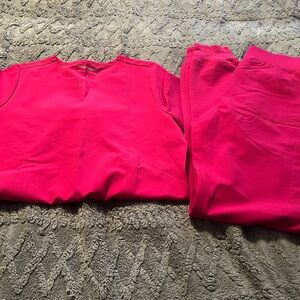 Mandala Vibrant Pink Scrub set